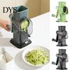 Suction Base Vegetable Slicer Handheld Roller Shredder Stainless Steel Blades Safe Food Processor Multi-Function Kitchen Gadget for Julienne