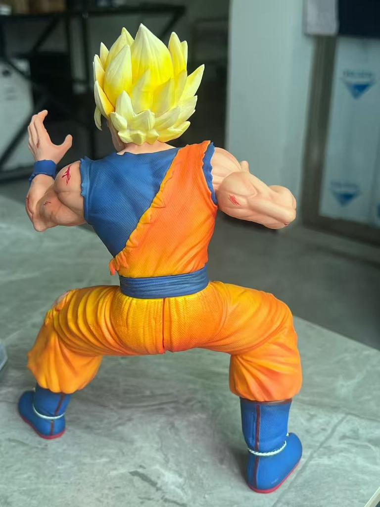 Dragon Ball Z Battle Damaged Super Saiyan 2 Goku Action Figure Anime Collectible Statue Manga Peripheral Decor For Anime Fans