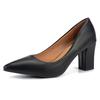 Women Office Career High Thick Heel Shoes Shallow Mouth Single Shoes OL Business Party Banquet Attendant Commuter Fashion Pumps