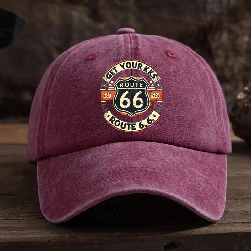 A SizeAdjustable 66 Printed Baseball Cap Vintage Dad Hat Suitable for Outdoor LeisureAppropriate for Any Season