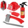 Kids Pull-Type Fire Extinguisher Water Gun Cap Firefighting Suit Beach Play Toys