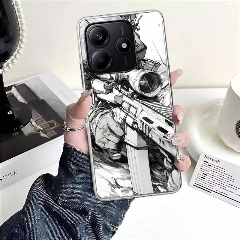 Military Army Special Forces Soft Phone Case For Xiaomi Redmi Note 15 14 14S 13 12 Pro Plus 12S 11 11S 11E 10 10S 11T 5G Fundas