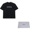 Balenciaga SS22 T Shirt Loose Fit Unisex Black 612966TNVR21070