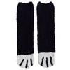 Coral Fleece Cat Paw Socks, Women's Mid-calf Fleece Half-fleece Sleeping Socks, Postpartum Floor Thick Socks for Autumn and Winter