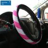 Ice Silk Steering Wheel Cover Surrounding Border String Beads Car Steering Wheel Cover All Year Round Female Lady Car Steering Wheel Cover