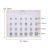 12Pair/Set Mixing Crystal Zircon Round Stud Earrings Women Girls Ear Accessories