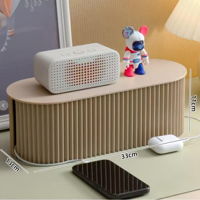 Cross-Border Safety Power Strip Organizer: Child-Proof Cable Box for Dorm, Phone & Tablet Desktop Cord Management.