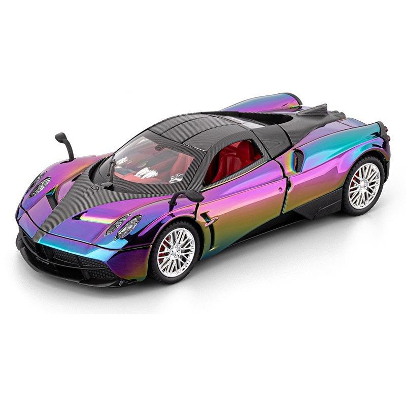 

1/24 Pagani Huayra Dinastia Alloy Electroplating Sports Car Model Diecast Metal Racing Car Vehicles Model Sound Light Kids Gifts фиолетовый