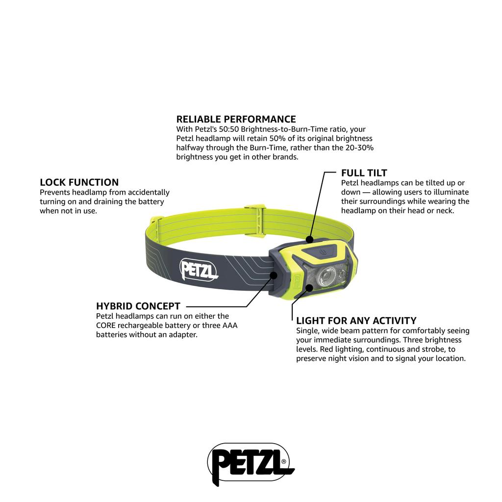 Petzl Tika Yellow Headlamp E061AA03