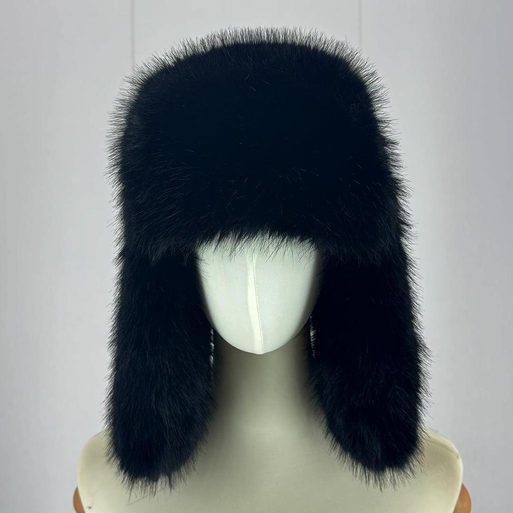 Uomo Donna Inverno Cappello da Trapper Cappello da Pilota Unisex Caldo Pelliccia Sintetica Protezione Orecchie Antivento Cappellino da Trooper Bomber