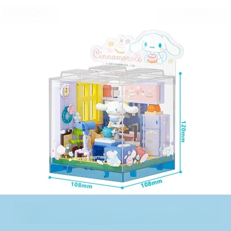 

Cute Cartoon Building Blocks, DIY Puzzle Assembly Toy, Creative Desktop Ornament Gift with box