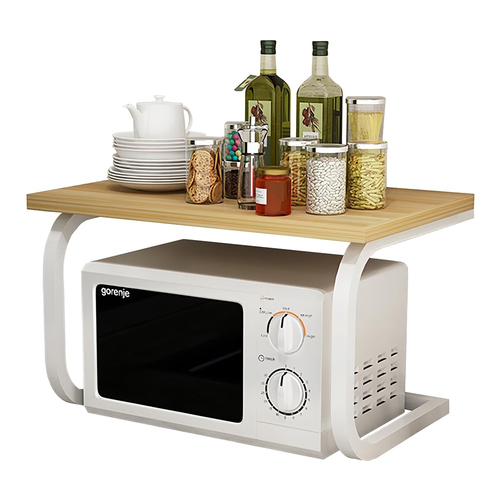 Microwave toaster microwave width easy to load capacity kitchen storage freezer microwave space new living organizing shelf Makikotoma\msmr rack,