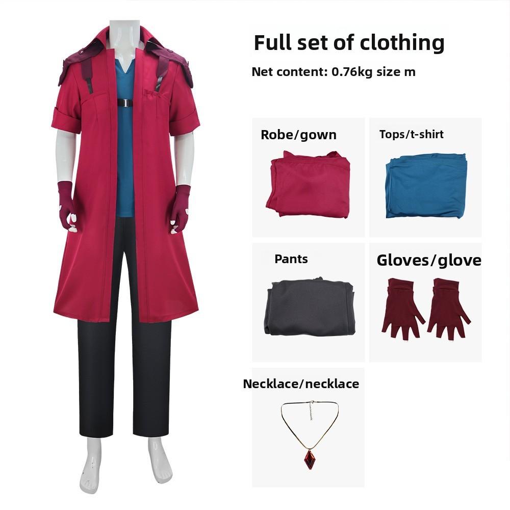 Dante Devil May Cry Cosplay Costume With Printed Long Sleeve Jacket For Halloween Events
