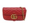 [Pre-Owned] GG Marmont Vintage Metal Logo Quilted Leather Mini Shoulder Bag - Fair #O2PNN2