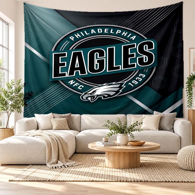 Philadelphia Eagles Wall Tapestry, Soft Fabric Wall Hanging, Decorative Backdrop For Bedroom Home Wall Art