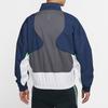 Jordan Legacy AJ13 Mock Neck Fitted Jacket Men Outerwear Blue CW0838-414