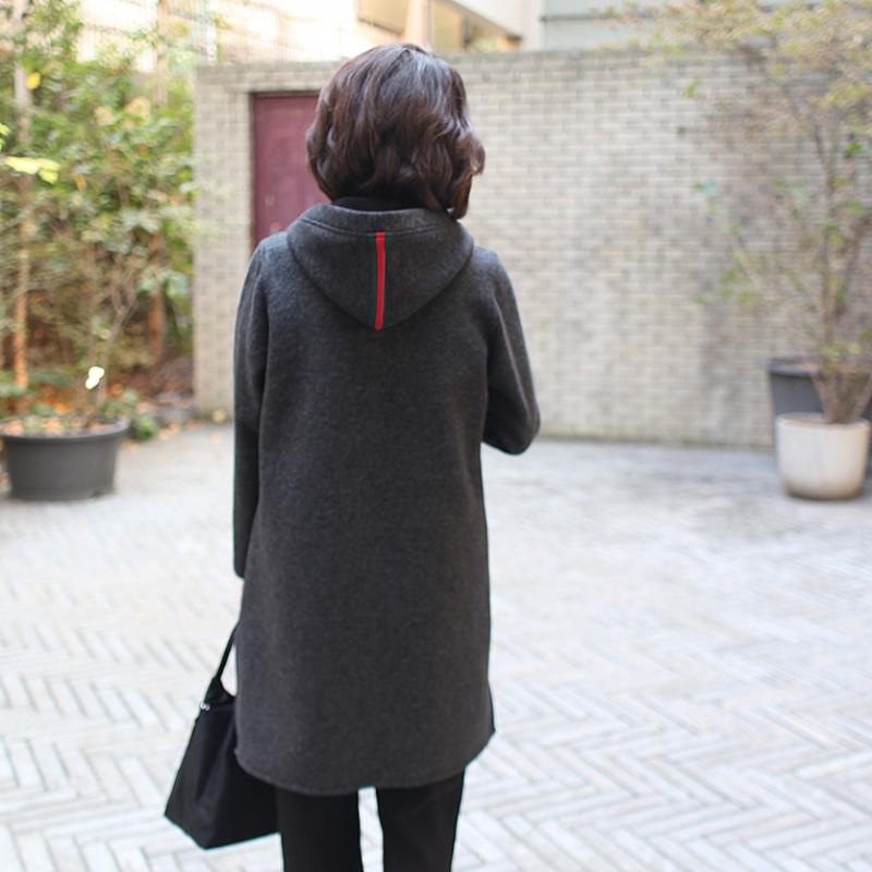 Shiz Madam Women Mink Fleece Hooded Coat J31628