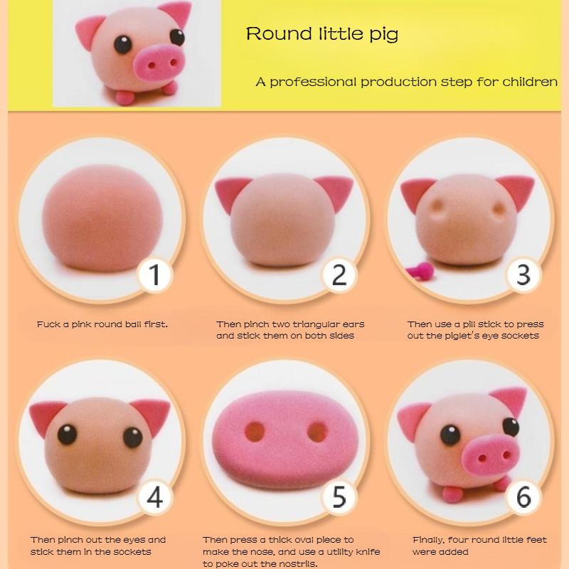 500g Ultra-light Clay Non-collapsing Non-cracking Non-sticky for Children's DIY Handmade Cartoon Animation Image Ornaments