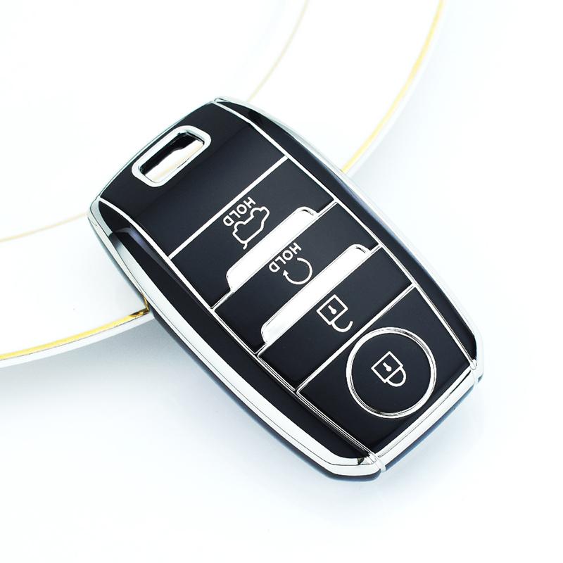 3Buttons TPU Car Key Cover Case Holder For Kia KX3 KX5 K3S RIO Ceed Cerato Auto Shell Fob For Kia Optima Sorento Niro Soul
