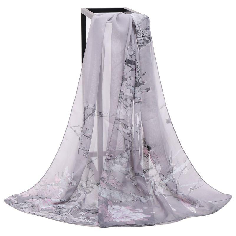 

Premium Women s Fashion Chiffon Stole With Soft And Lightweight Floral Design сірий