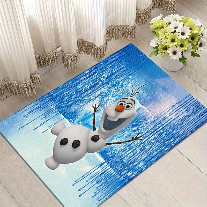 

1pc Frozen Pattern Area Rug Soft Flannel Floor Mat for Living Room,Office,Bedroom and Carpet,Sofa Coffee Table Floor Mat 60cm by 90cm