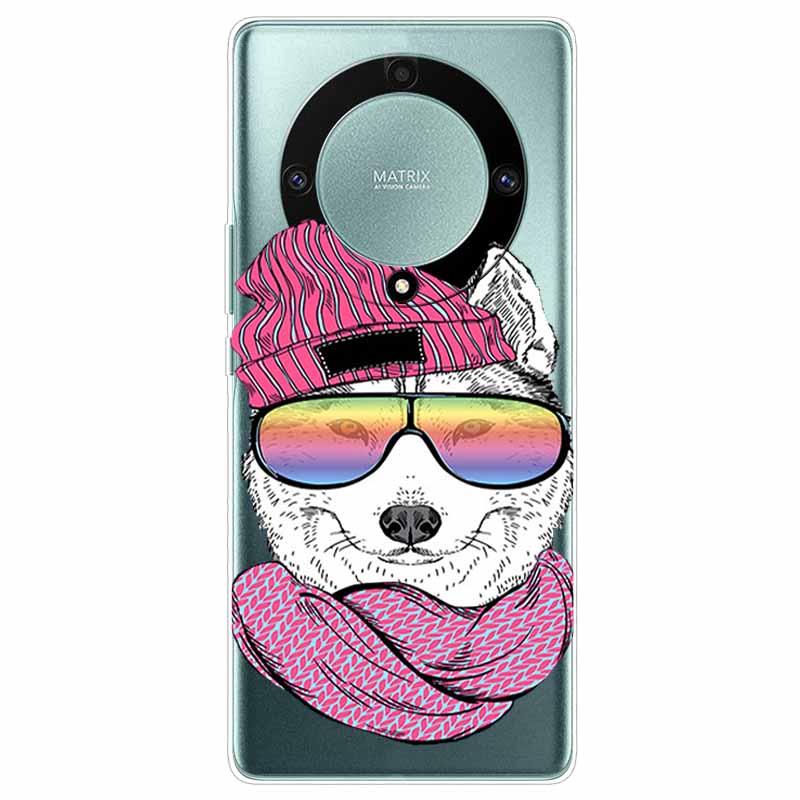 Custodia per Honor Magic6 Lite 5G Trasparente TPU Silicone Funda Capa per Honor Magic 6 Lite Coperture Morbide Magic6Lite Trasparenti Coques borsa