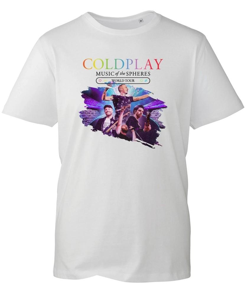 Cold Play Concert T-shirt Play Rock band Music Tour World Tour 2025 Top Unisex T-Shirt S