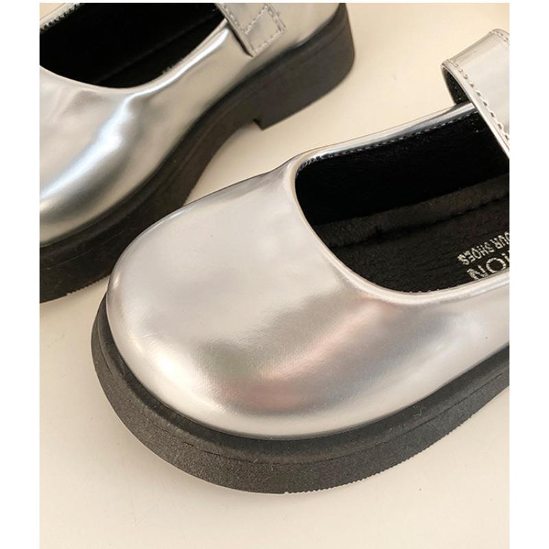 Spring and Autumn New Fashion Girls Versatile Comfortable Soft-soled Leather Shoes