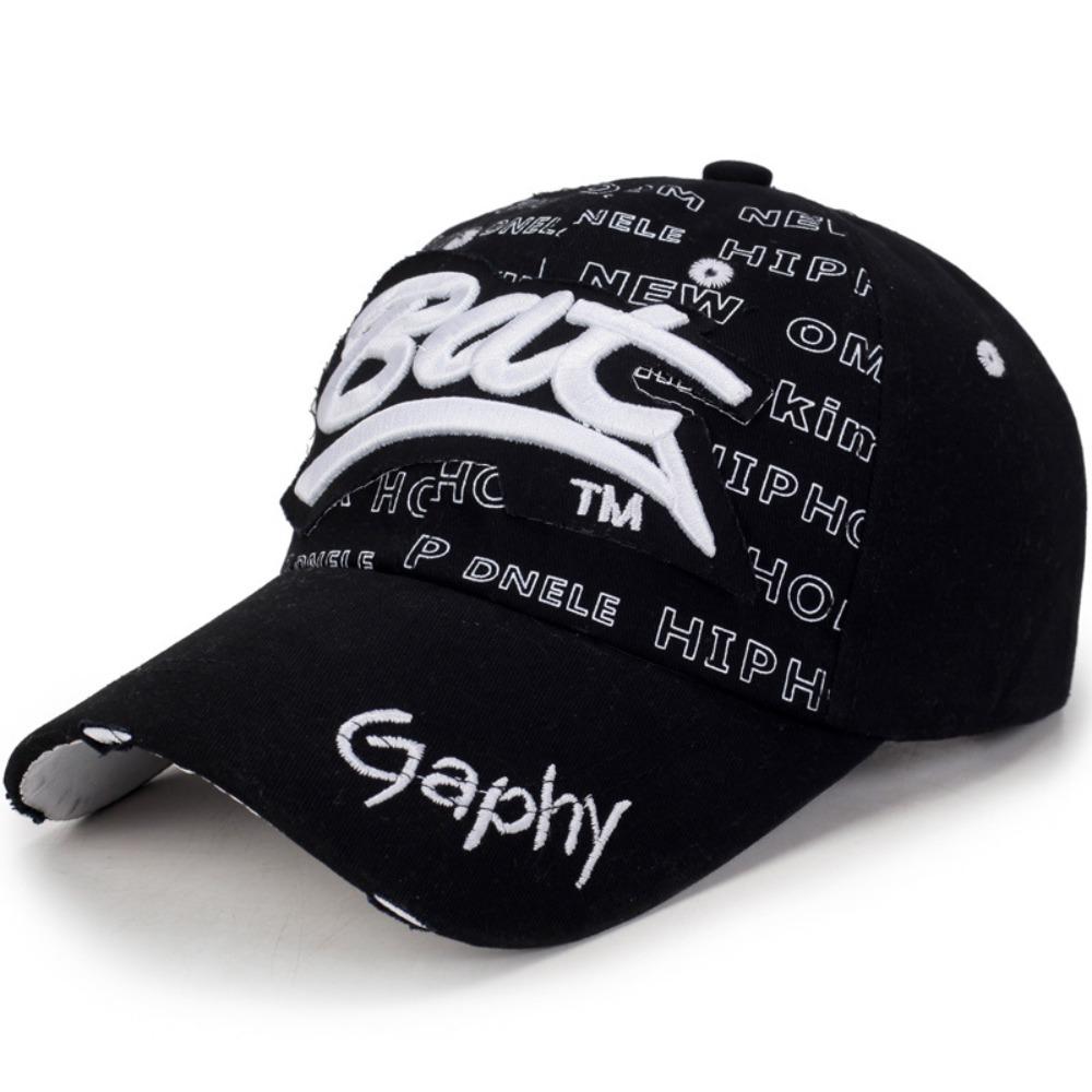 Adjustable Baseball Hats Hip-hop Peaked Cap Versatile BAT Embroidery Hats  Man Women Outdoor Sports