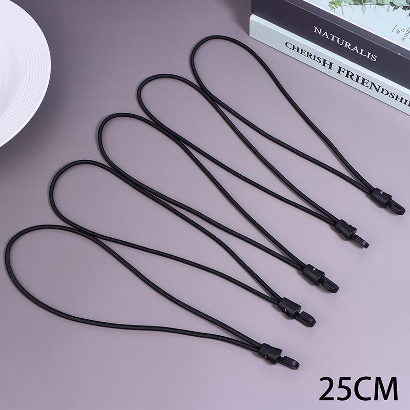 5Pcs Bungee Cord With Hooks 10/15/20/25/30CM High Elasticity Expander With Hooks Rubber Tensioner With Hooks For Tent