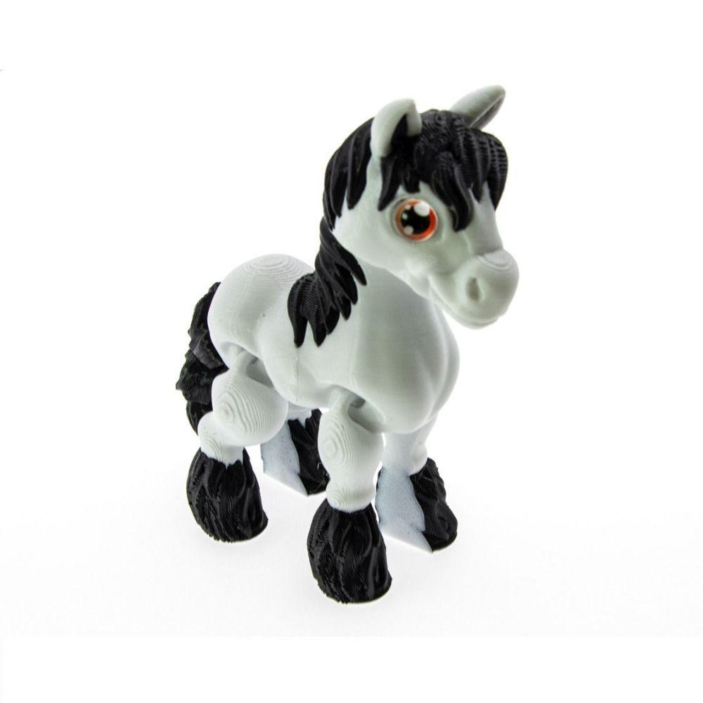 Laser 3D Gedruckter Diceratops Pferd Alles-in-einem Formguss 3D Bewegliche Pferdespielzeuge Kindergeschenk