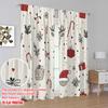 Set aus 2 Vorhängen mit Flugzeugdruck Digital bedruckt Weihnachten Niedlich Festlich Geschenke Vielseitig Langlebiges Polyester Ohne Stange Vorhang