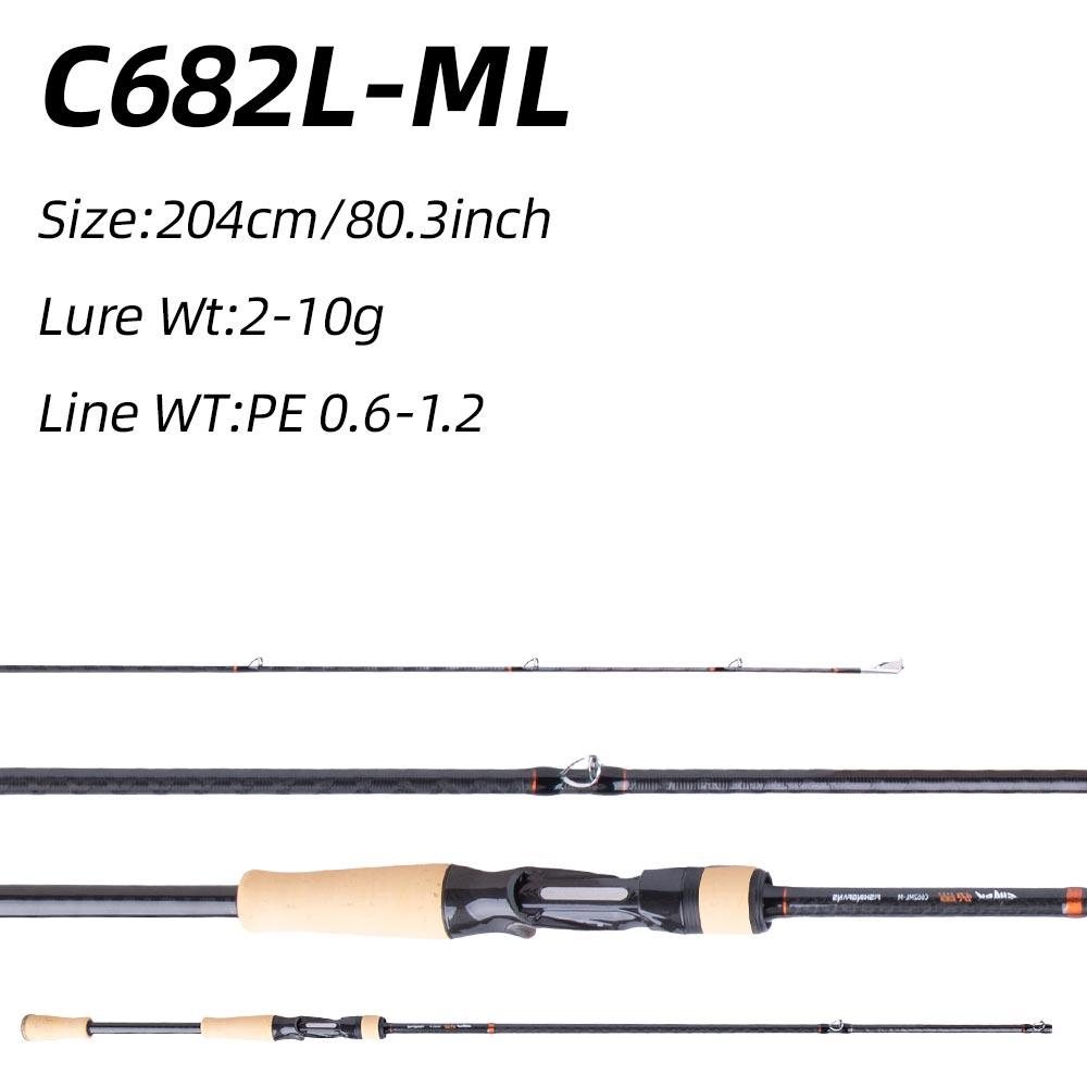 Portable Long-casting Lure Rod Super Fast Action Fishing Rod CORK HANDLE 4 AXIS TORAY CROSS CARBON SPINNING CASTING SEA BOAT BASS CRAPPIE FISHING ROD