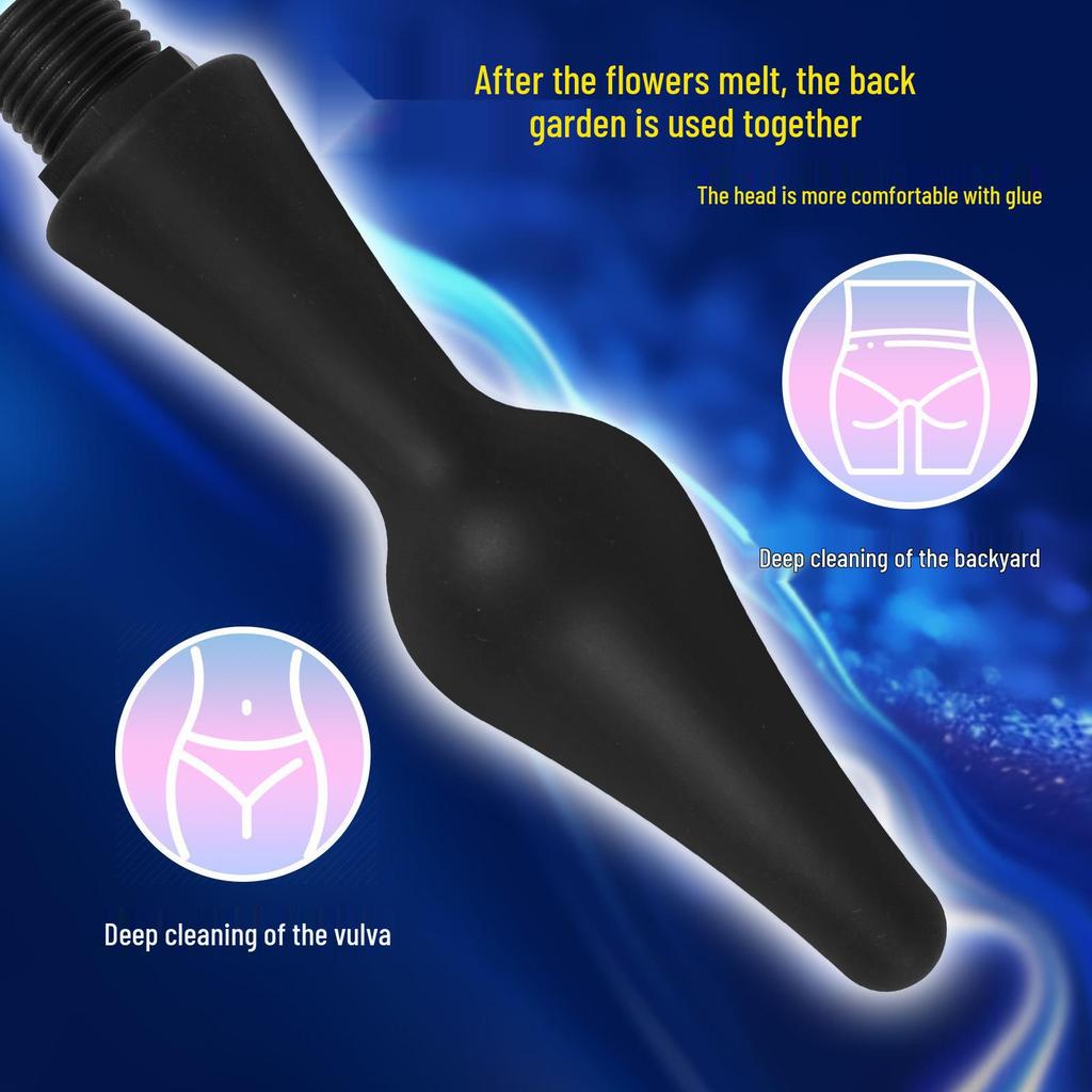 5-Bead Silicone Enema Irrigator Plug for Anal Cleaning