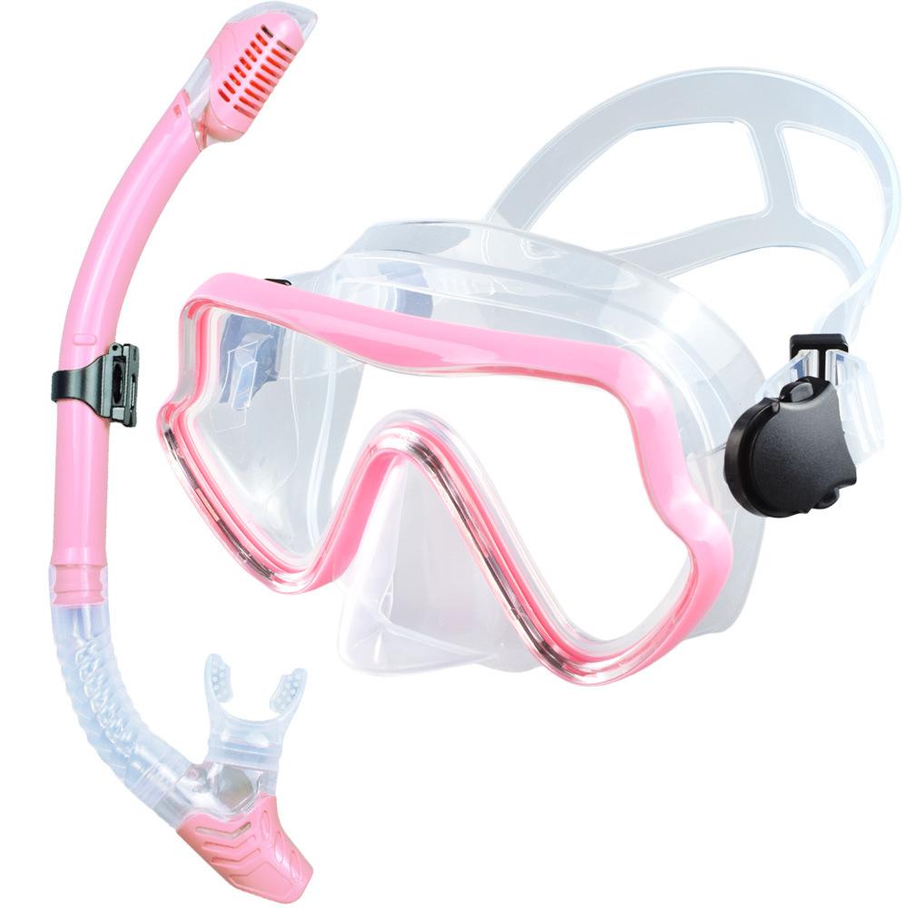 Large Frame Diving Goggles Snorkel Set