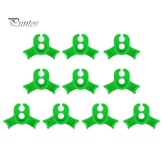 

10 шт. зажимов для тренировки с низким напряжением, 90 градусов, зажимы для тренировки стеблей растений, мини-размер, легкие зажимы для тренировки растений, садовые инструменты зелёный