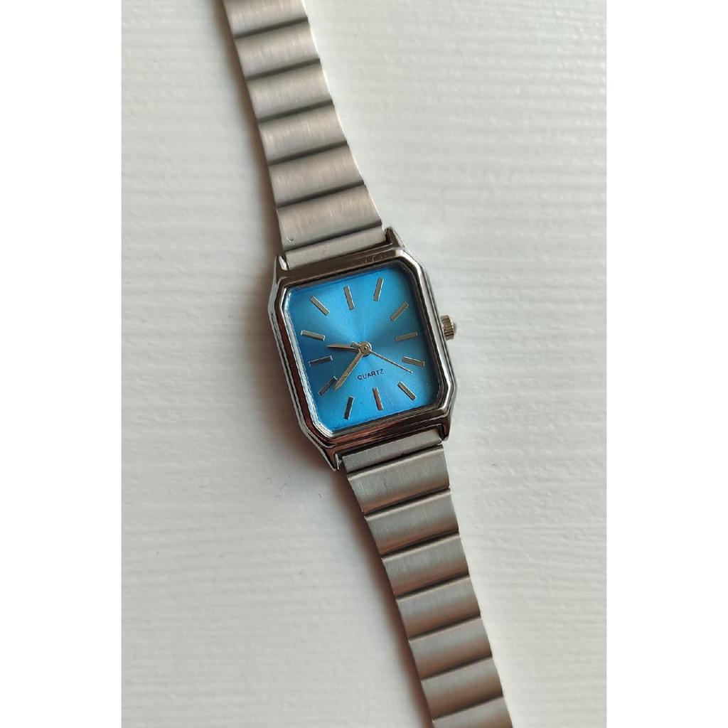 Women's Wristwatch New Fashion Vintage Metal Block Cord Gold Wristwatch