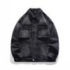 Vintage Denim Jacket Men'S Early Spring American Tooling Fashion Pocket Jacket Top