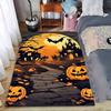 Halloween-Themed Carpet with Pumpkin Lanterns and Haunted Castle Design Suitable for Use As an Anti-slip for Living Room Bedroom Sofas