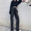 Jeans da Donna a Vita Alta Gamba Larga Vestibilità Larga Casual Vintage Dritti in Denim