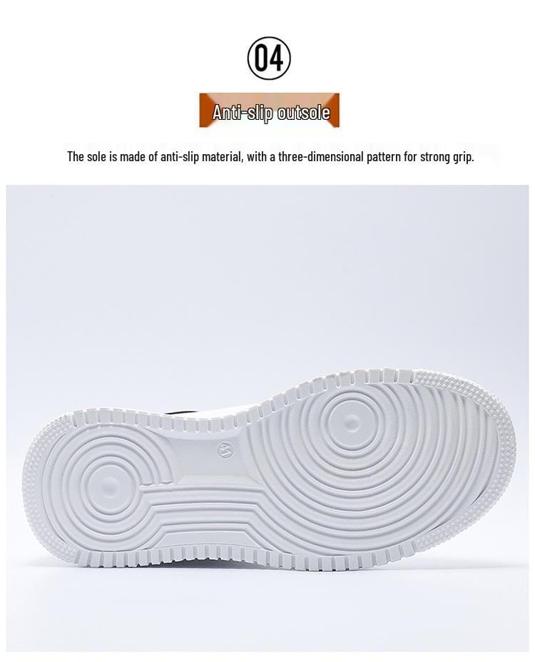 Pánské jarní prodyšné bílé tenisky: Trendy sportovní boty na silné podrážce v korejském stylu