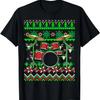 Drummer Musical Instrument Ugly Christmas Drums T-Shirt
