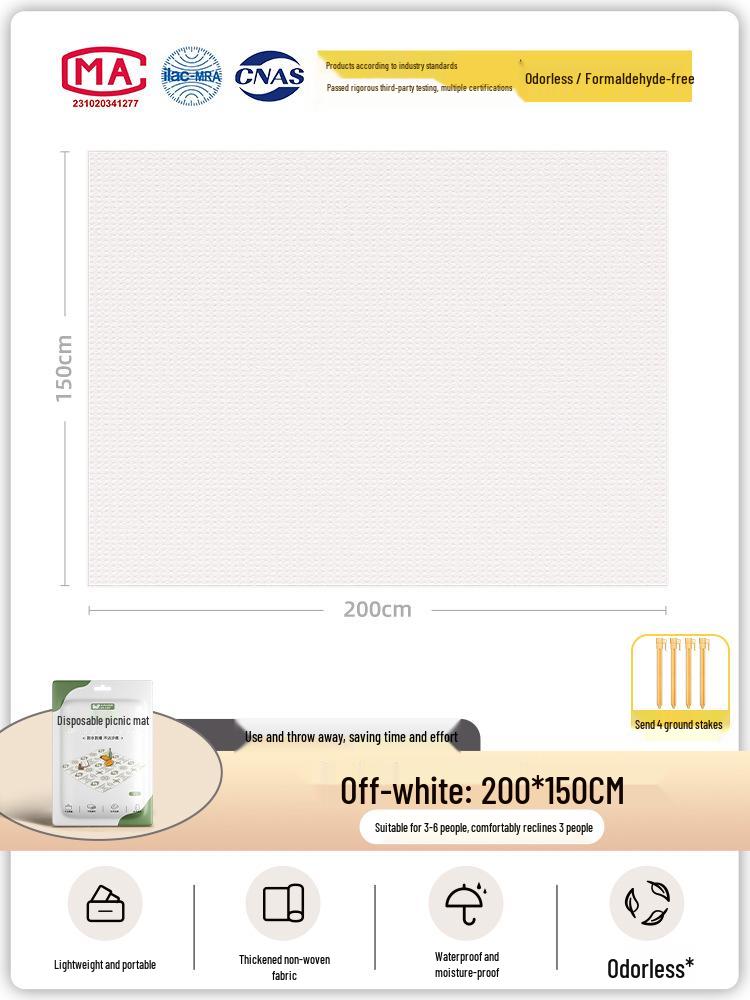 Thickened Waterproof Picnic Mat: Portable, Moisture-Proof Outdoor Tablecloth for Spring Outings and Camping