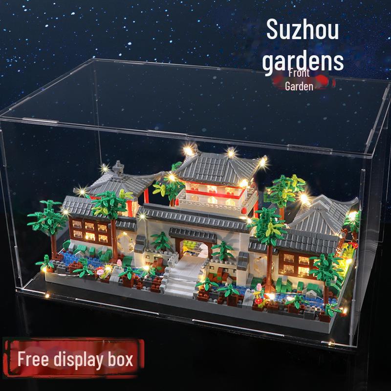 Compatible Suzhou Gardens Ancient Style Building Blocks - Educational Assembly Toy for Children