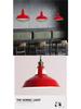 Red Retro Nordic Industrial Chandelier - Ideal for Milk Tea Shops, Bars, Restaurants, and Cafes.