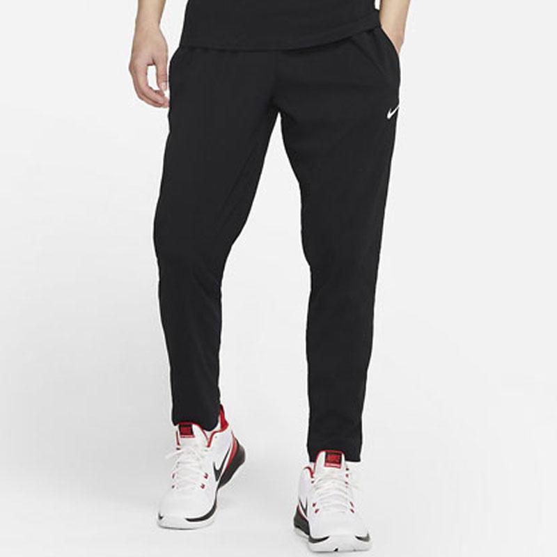 Nike Running Training Quick-Dry Knit Pants Men Bottoms Black CV1991-010