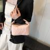 Pu Material Small Square Bag For Women Fashion Summer Casual Crossbody Purse With Zipper Closure