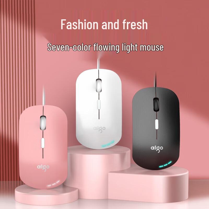 Aigo Q802 RGB Ergonomic Wired Mouse