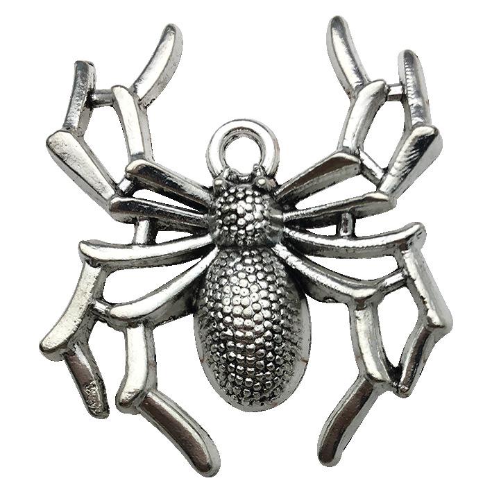 80-Piece Halloween Accessory Set: Pumpkin, Skull, Bat Claws, Witch Pendant, Chain Necklace, DIY Earring Kit