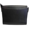 Burberry Vintage Nova Check Leather Shoulder Bag Black Leather Women Used